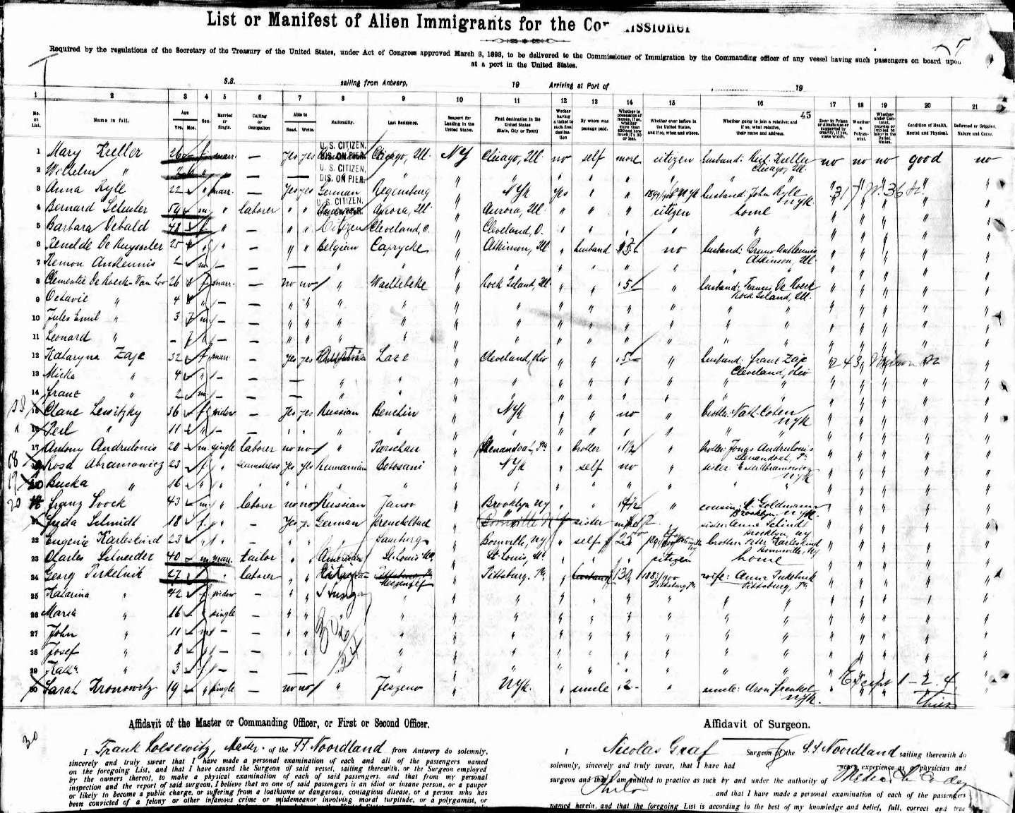 ellis island immigration records